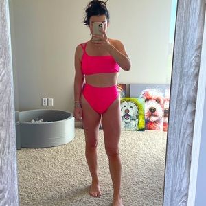 NWT Aerie high waisted + high cut bikini bottom